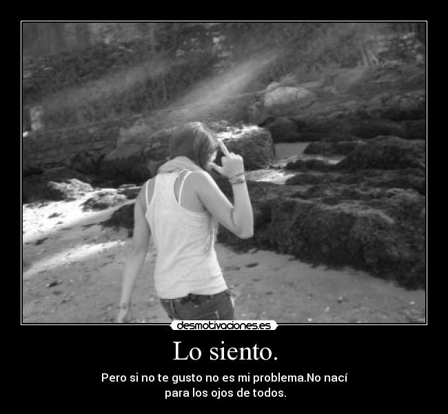 Lo siento. - 