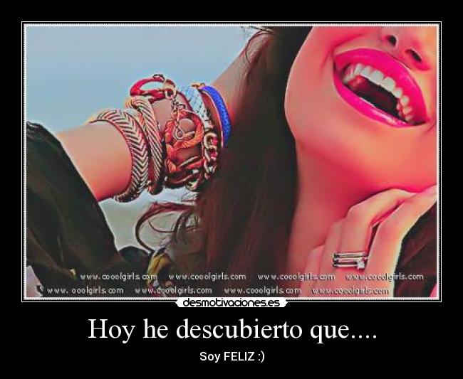 Hoy he descubierto que.... -