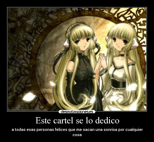 Este cartel se lo dedico -