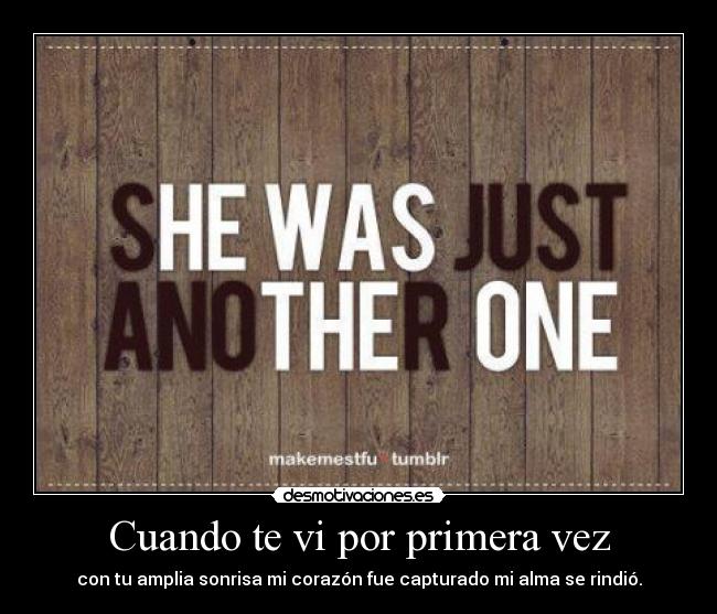 Cuando te vi por primera vez - 