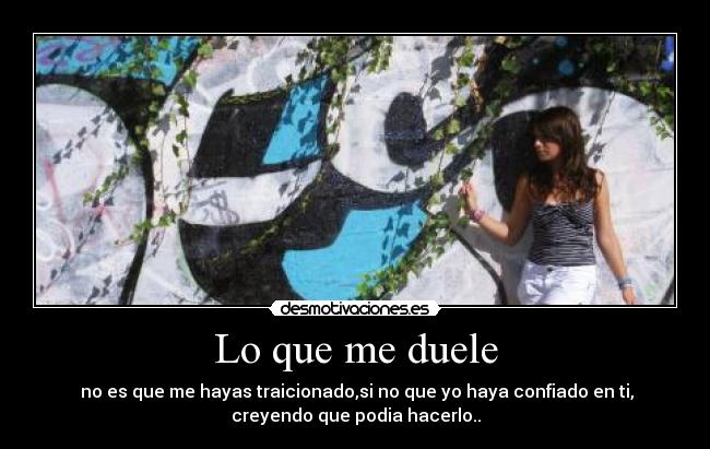Lo que me duele -