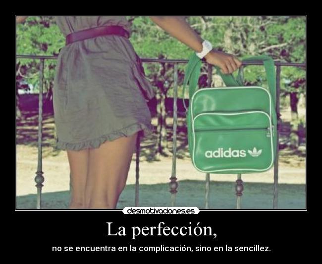 La perfección, -