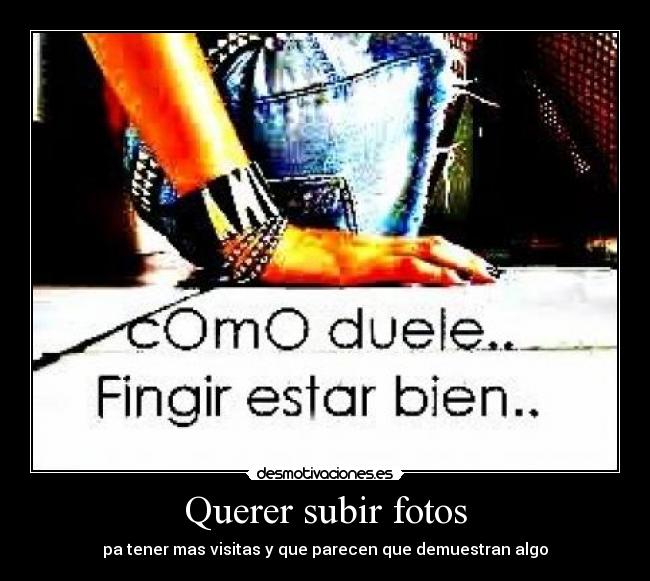 Querer subir fotos -