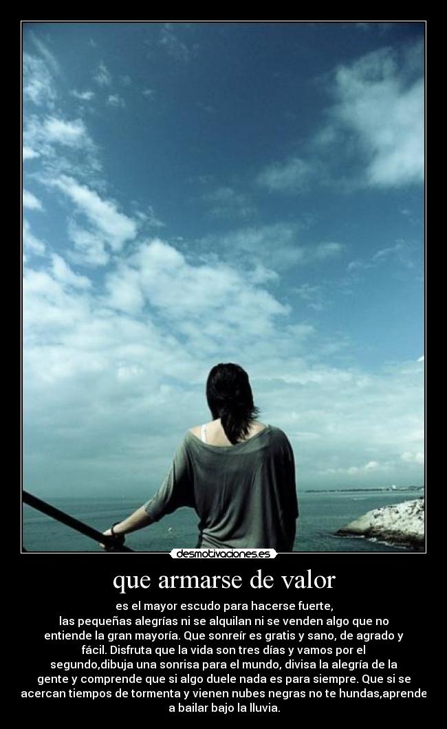 que armarse de valor - 