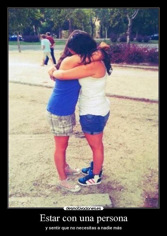 Estar con una persona - 