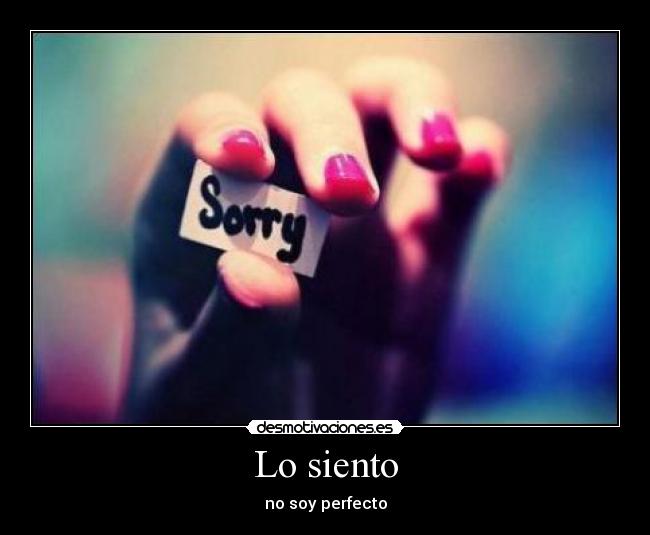 Lo siento - 