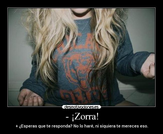 - ¡Zorra! - 