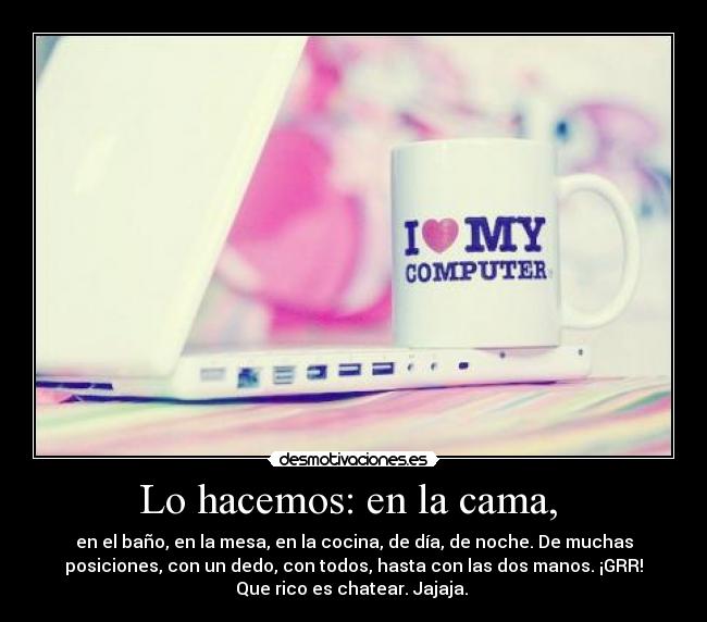 Lo hacemos: en la cama,  - 