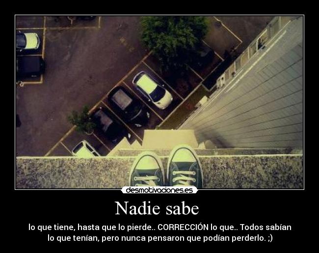 Nadie sabe -