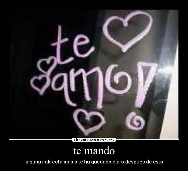 te mando - 