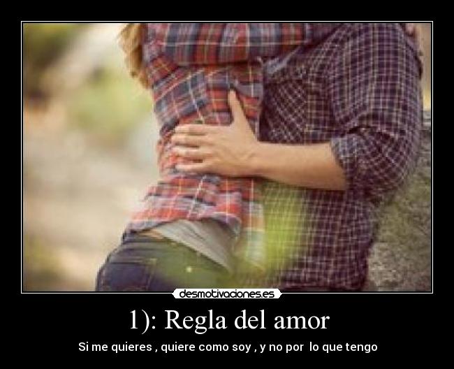 1): Regla del amor - 