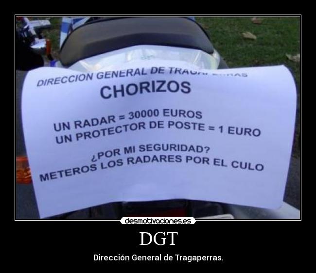 carteles dgt chorizos desmotivaciones