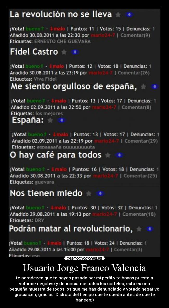 Usuario Jorge Franco Valencia -