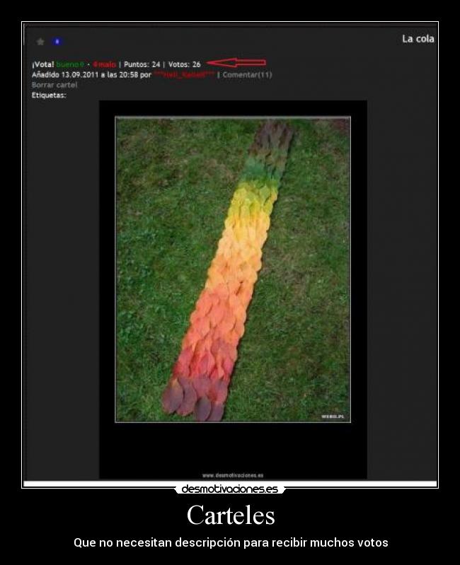 Carteles - Que no necesitan descripción para recibir muchos votos