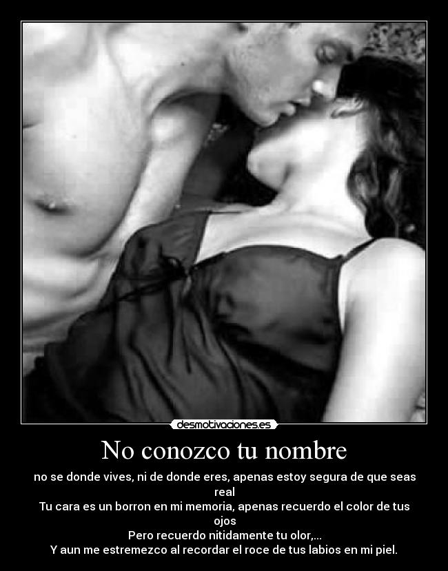 No conozco tu nombre -