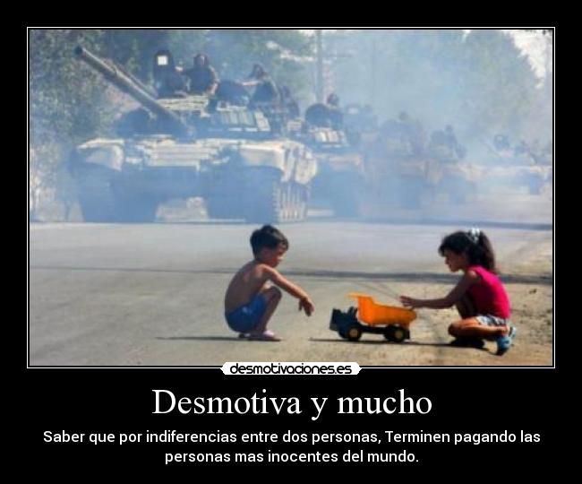 Desmotiva y mucho -