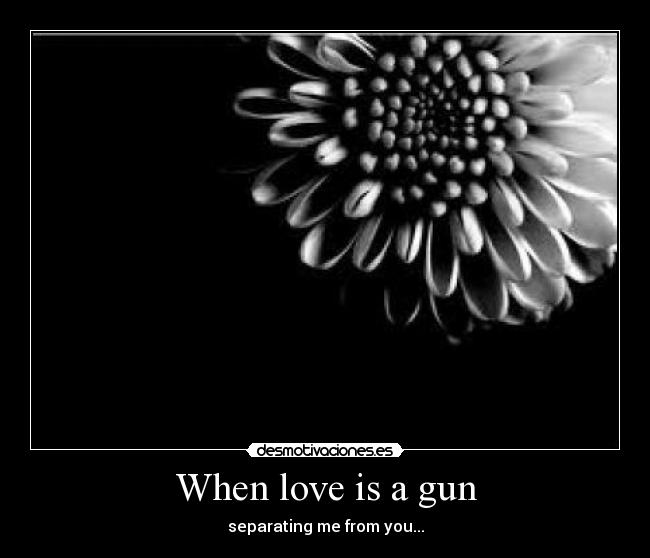 When love is a gun -