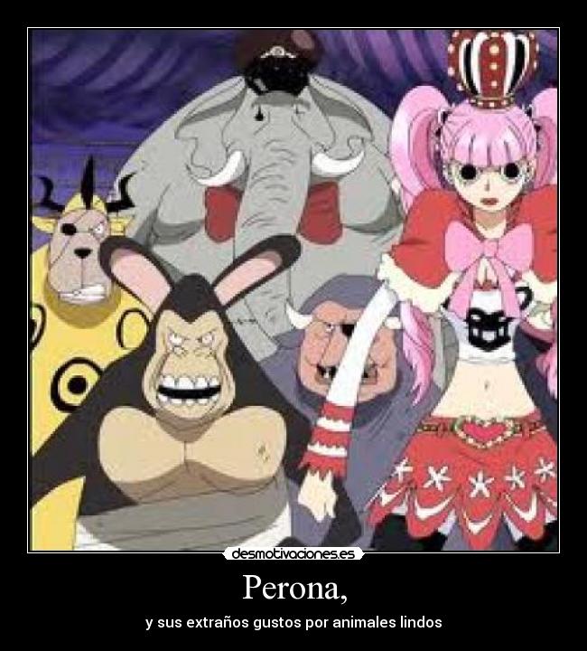 Perona, - y sus extraños gustos por animales lindos