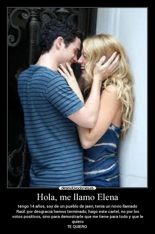 Hola, me llamo Elena -