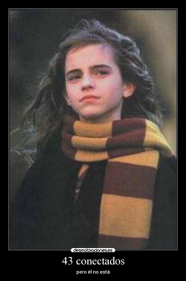 43 conectados - pero él no está