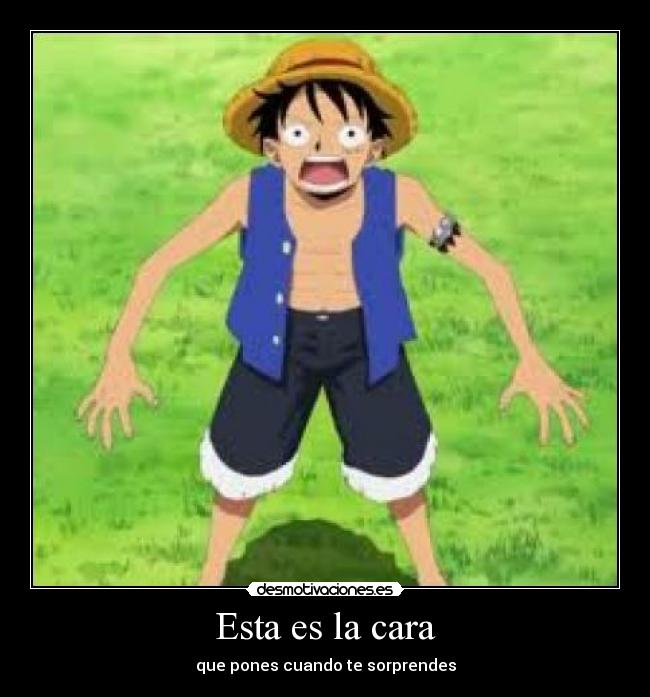 Esta es la cara - que pones cuando te sorprendes