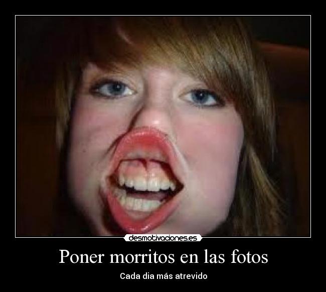 Poner morritos en las fotos -