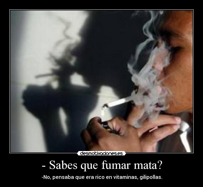 carteles fumar mata gilipollas desmotivaciones