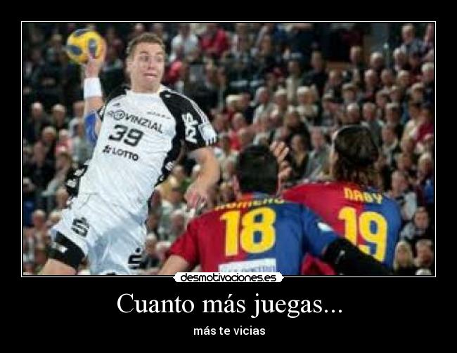 carteles balonmano desmotivaciones