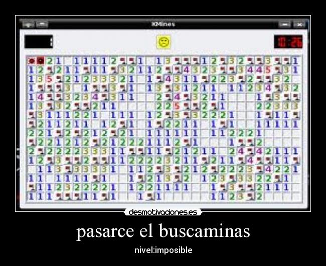 pasarce el buscaminas -