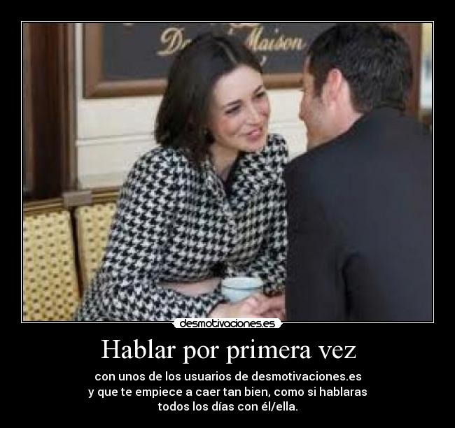 Hablar por primera vez -