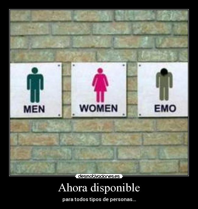 Ahora disponible - para todos tipos de personas...