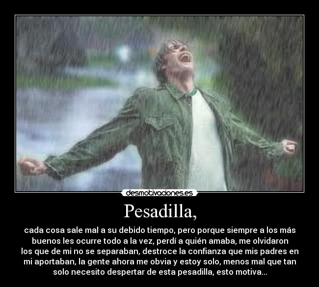 Pesadilla, -