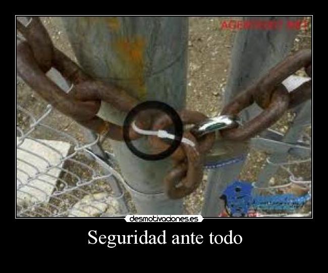 Seguridad ante todo - 