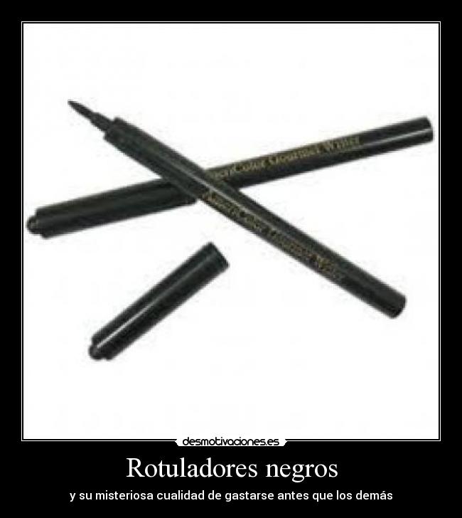 Rotuladores negros - 