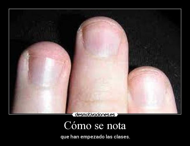 Cómo se nota - que han empezado las clases.