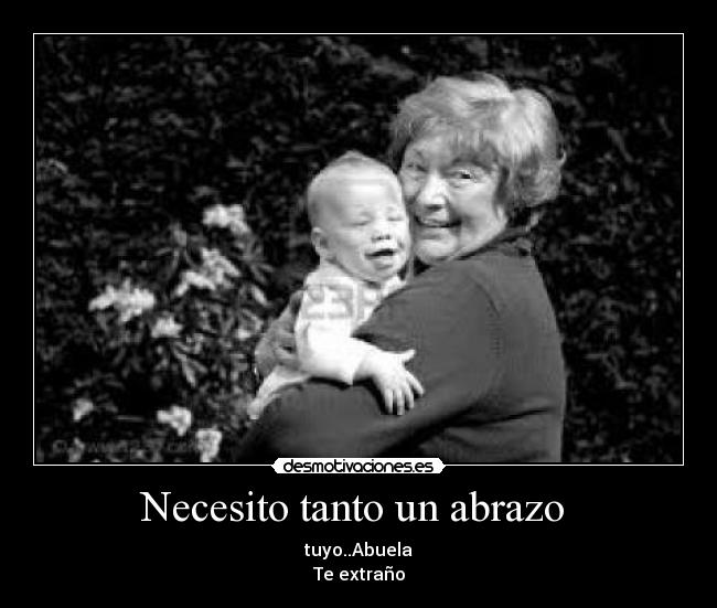 Necesito tanto un abrazo -