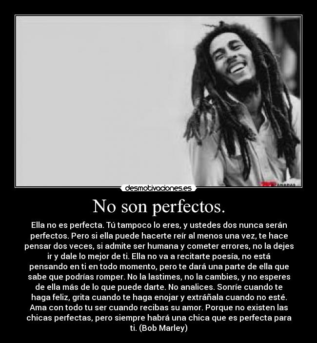 No son perfectos. - 