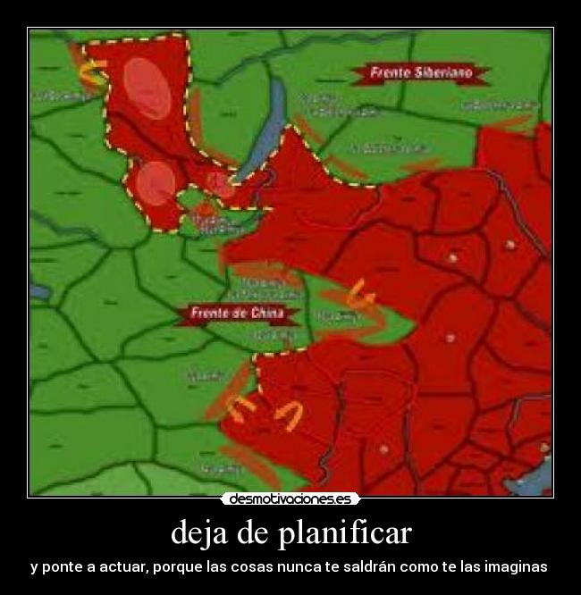 deja de planificar -
