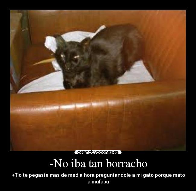 -No iba tan borracho -