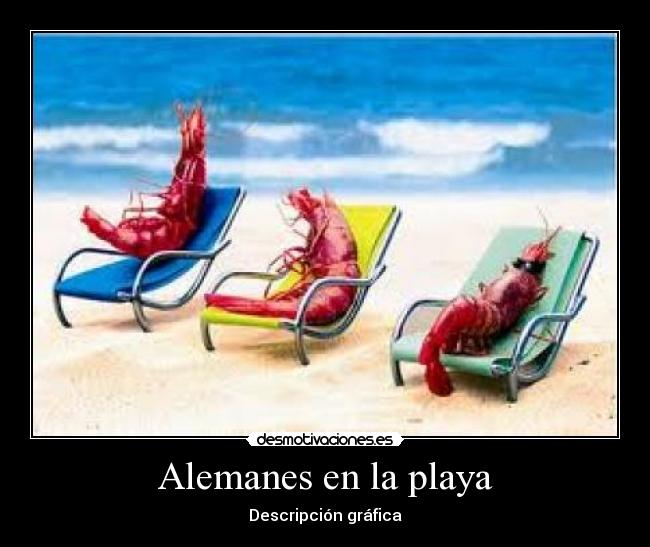 Alemanes en la playa -