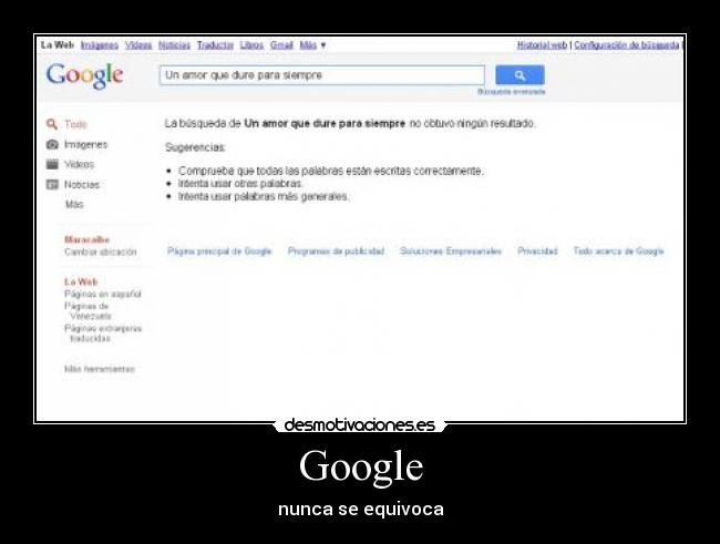 Google - nunca se equivoca