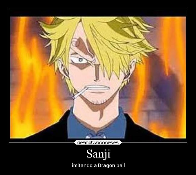 Sanji - imitando a Dragon ball