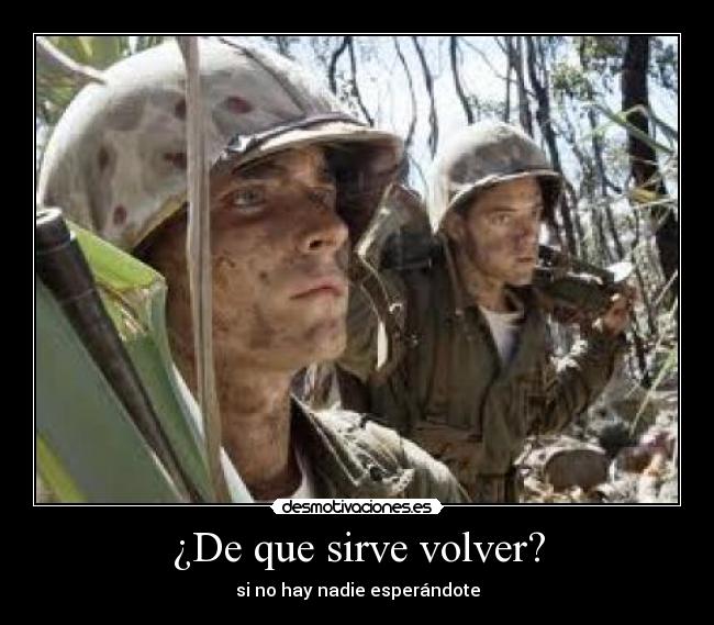 ¿De que sirve volver? - 