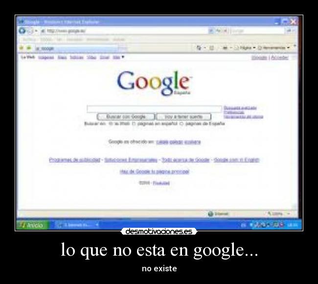 lo que no esta en google... -