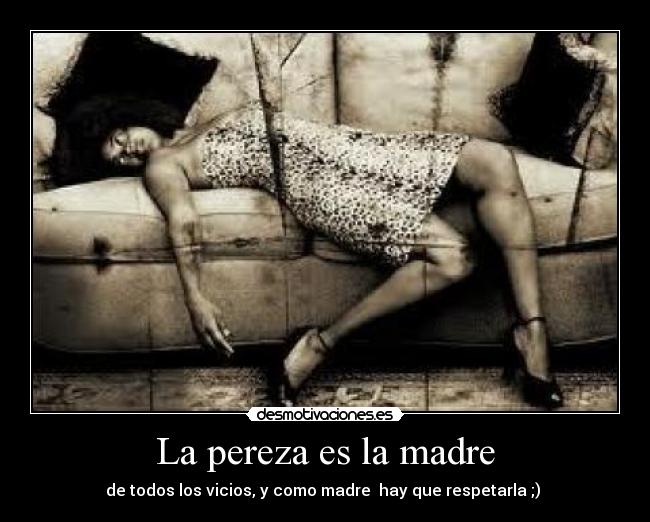 La pereza es la madre - 