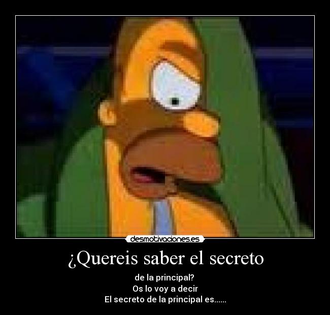 ¿Quereis saber el secreto -