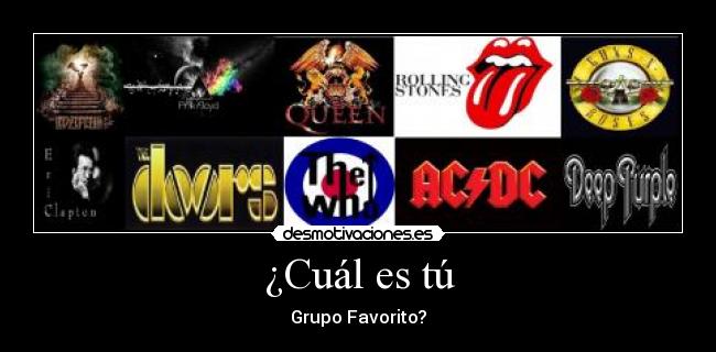 ¿Cuál es tú - Grupo Favorito?