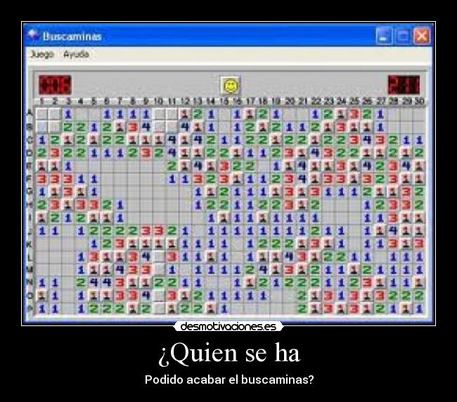 carteles buscaminas desmotivaciones