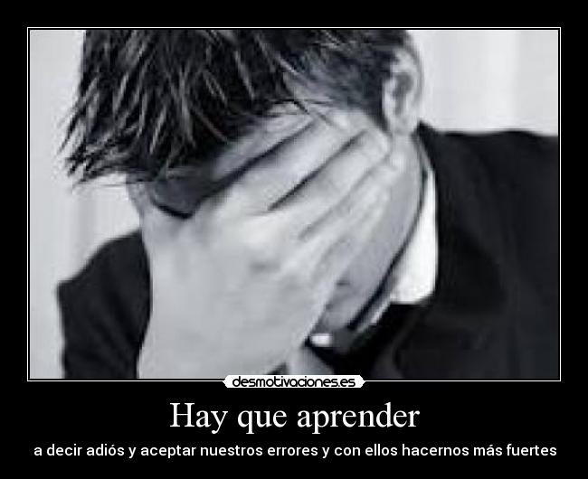 Hay que aprender -