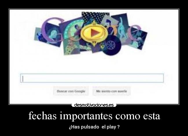 fechas importantes como esta -